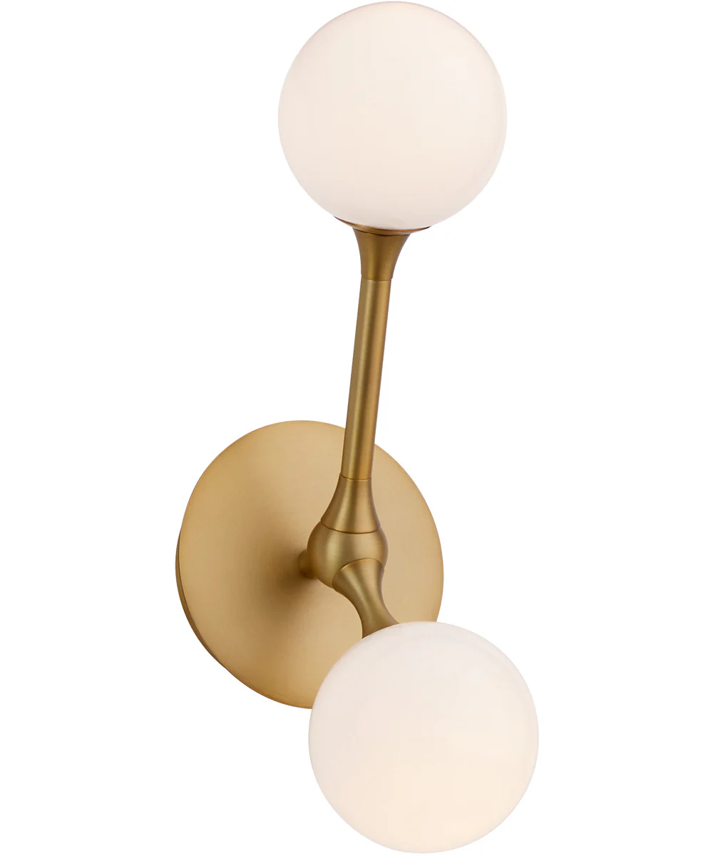 Orbe 2-light LED Sconce Brushed Brass - Image 2