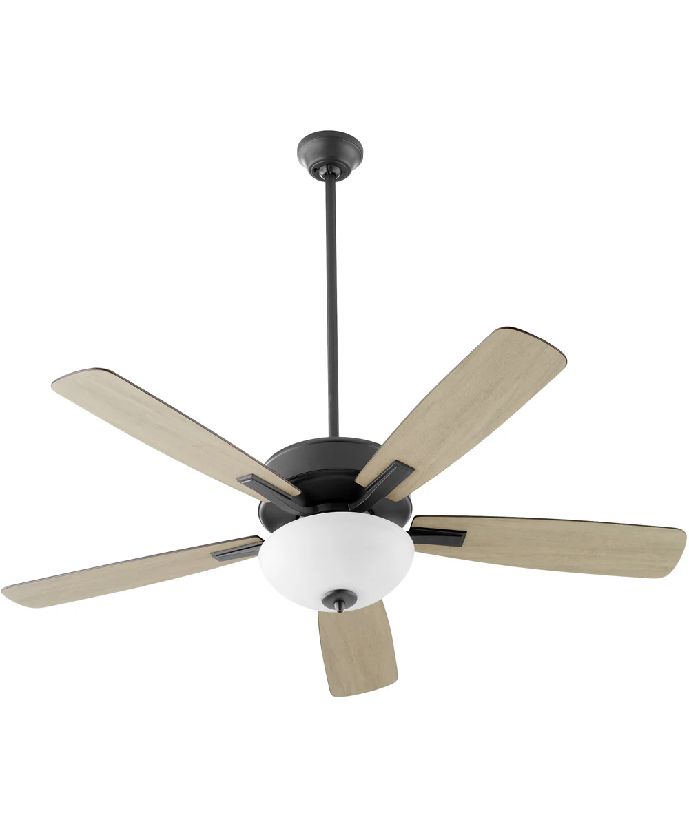 52" Ovation 2-light LED Ceiling Fan Matte Black