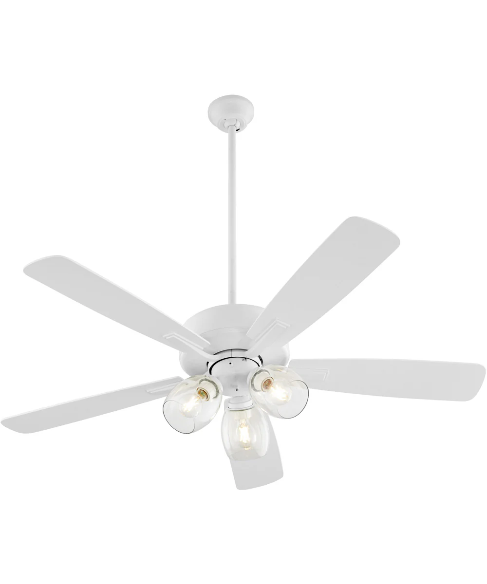 52" Ovation 3-light Ceiling Fan Studio White - Image 2