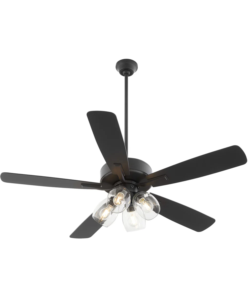 52" Ovation 4-light Ceiling Fan Matte Black - Image 2