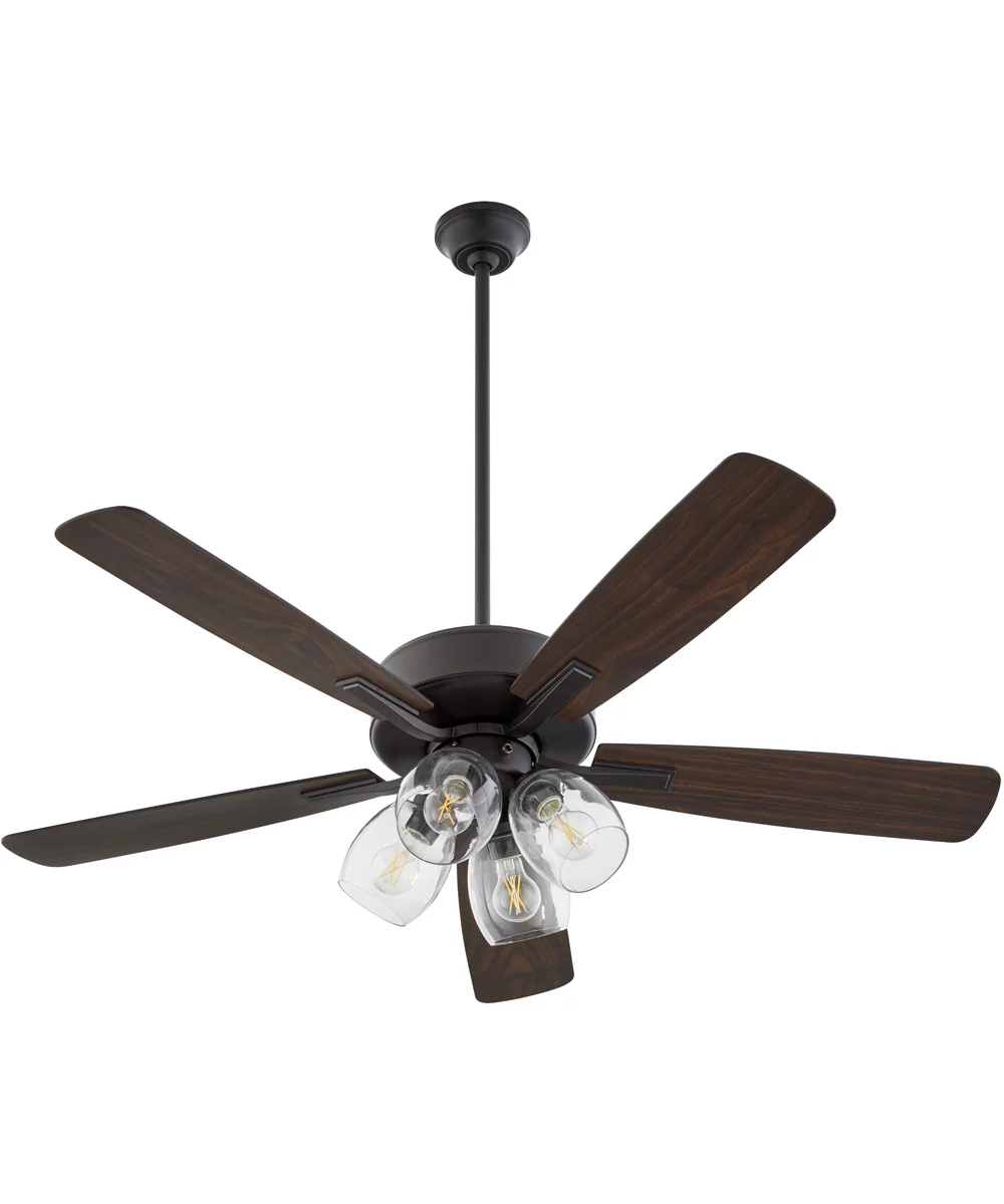 52" Ovation 4-light Ceiling Fan Matte Black - Image 3