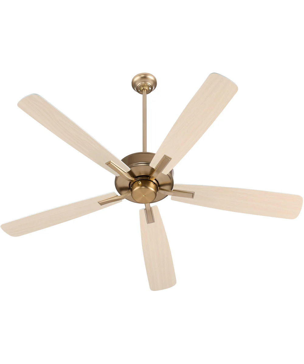 Ovation Ceiling Fan Aged Brass|Studio White - Image 2