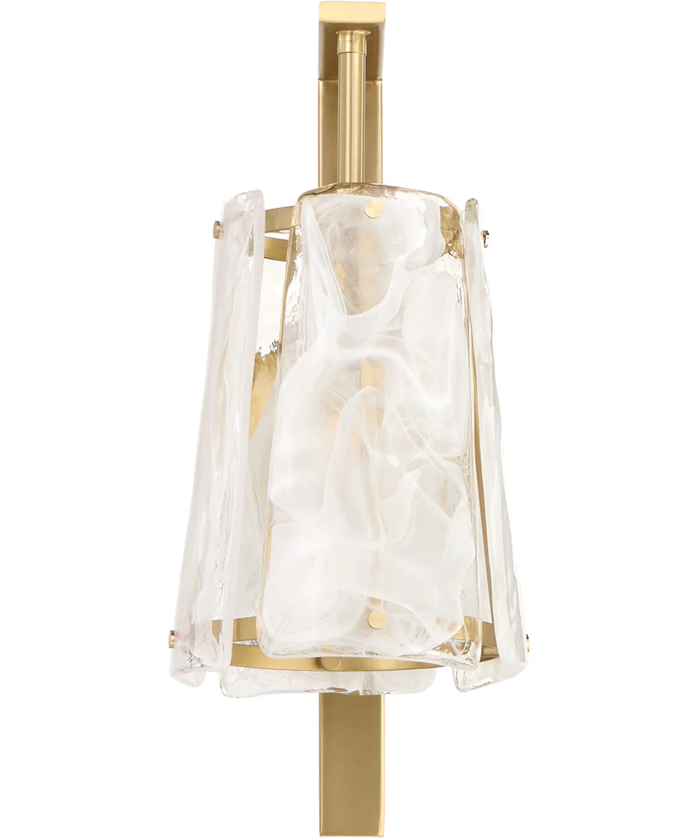 Prestige 1-light Wall Mount Light Fixture Aged Brass