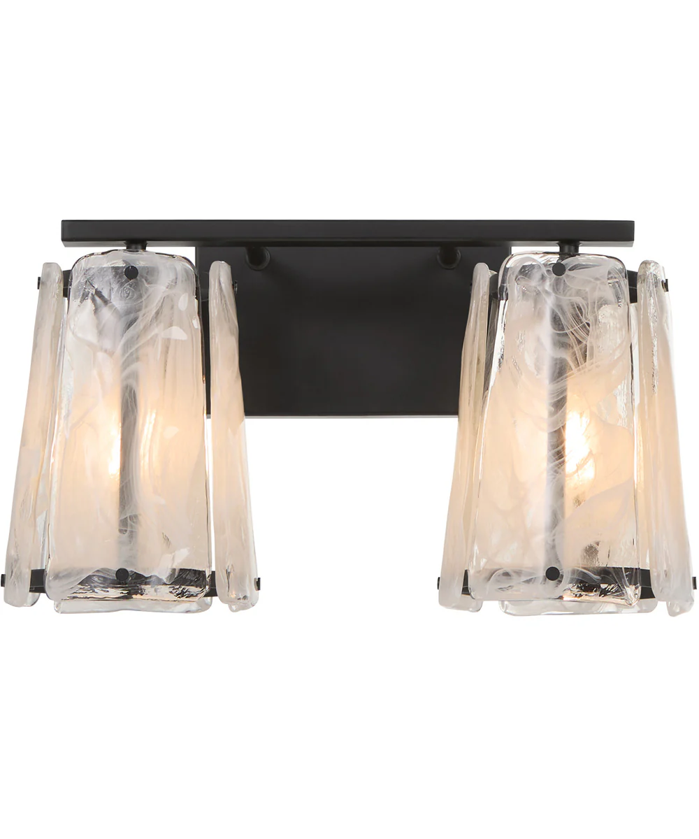 Prestige 2-light Bath Vanity Light Matte Black - Image 2
