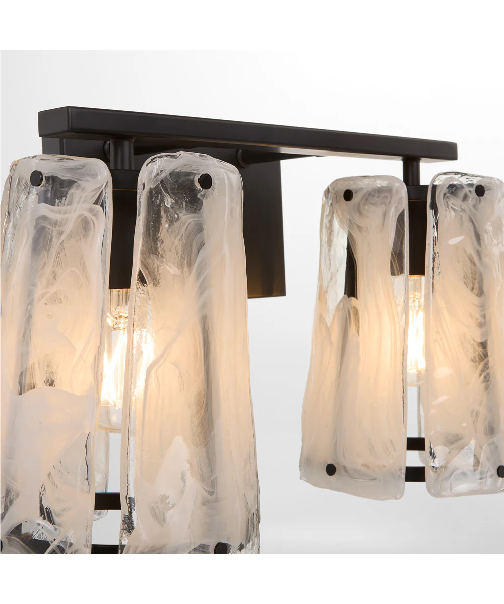 Prestige 2-light Bath Vanity Light Matte Black - Image 3