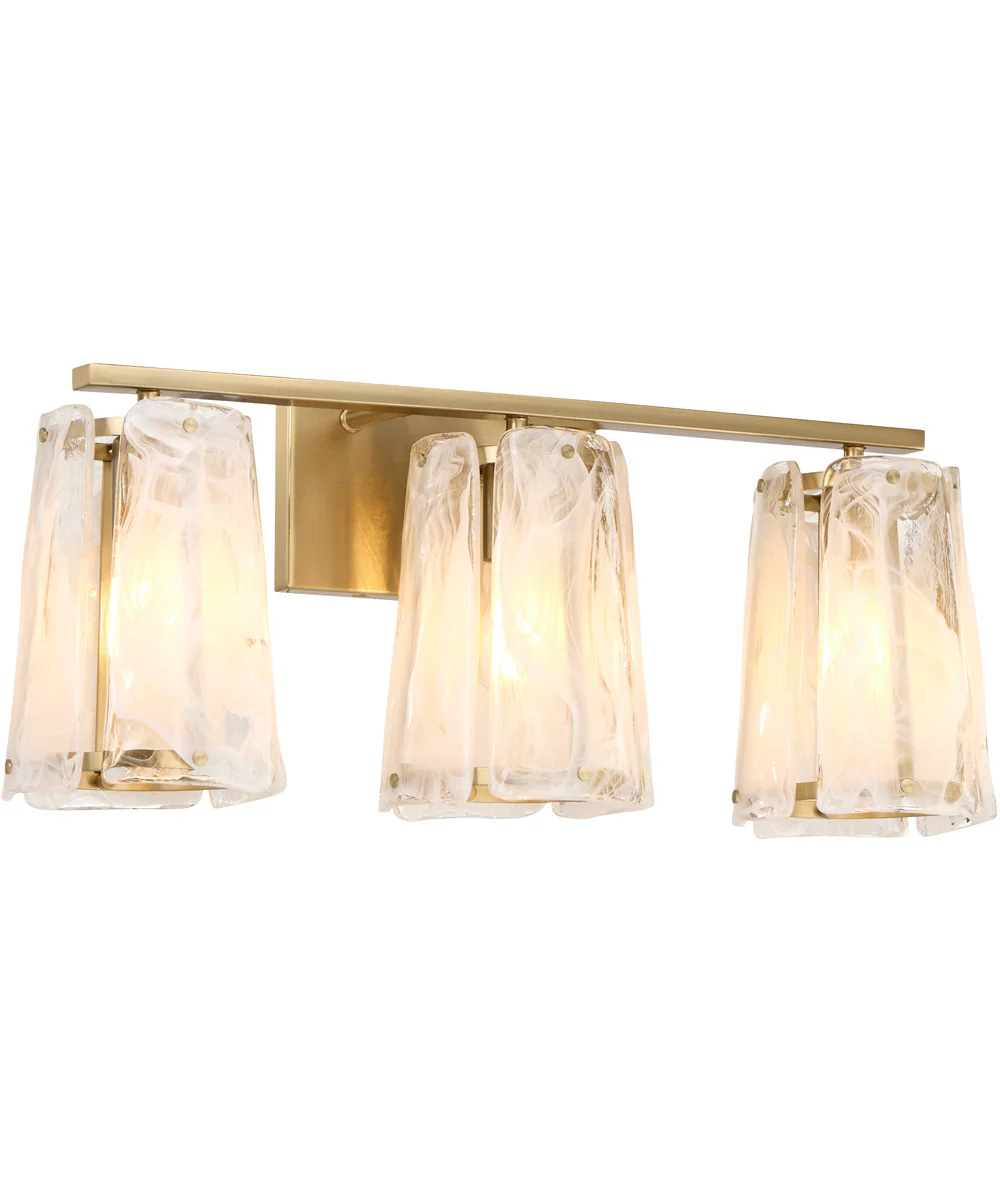 Prestige 3-light Bath Vanity Light Aged Brass - Image 2