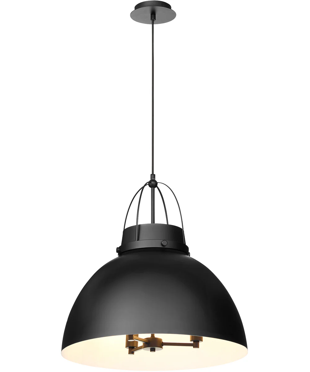 Pruitt 3-light Pendant Matte Black - Image 2
