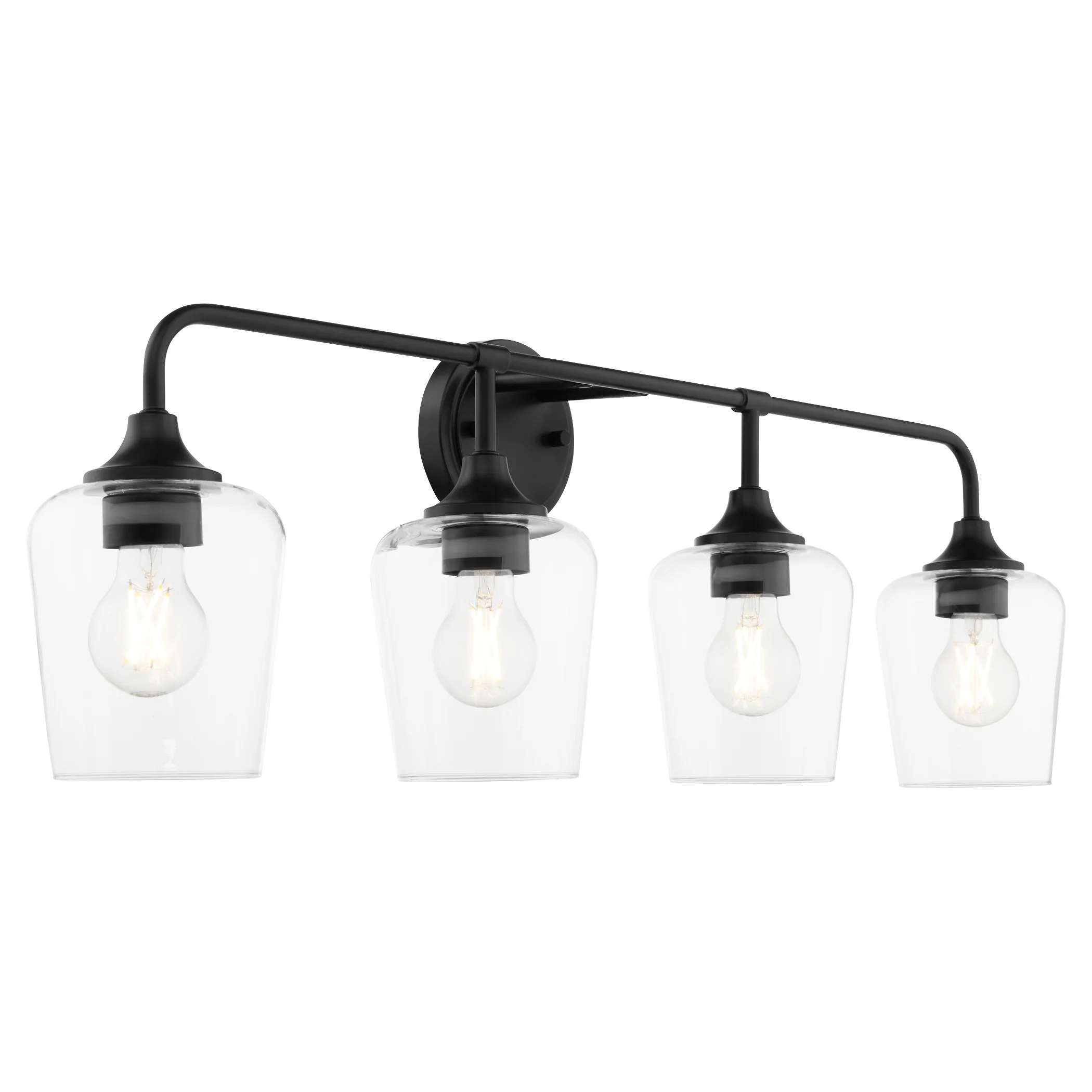 Raymond 4-light Bath Vanity Light Matte Black - Image 2