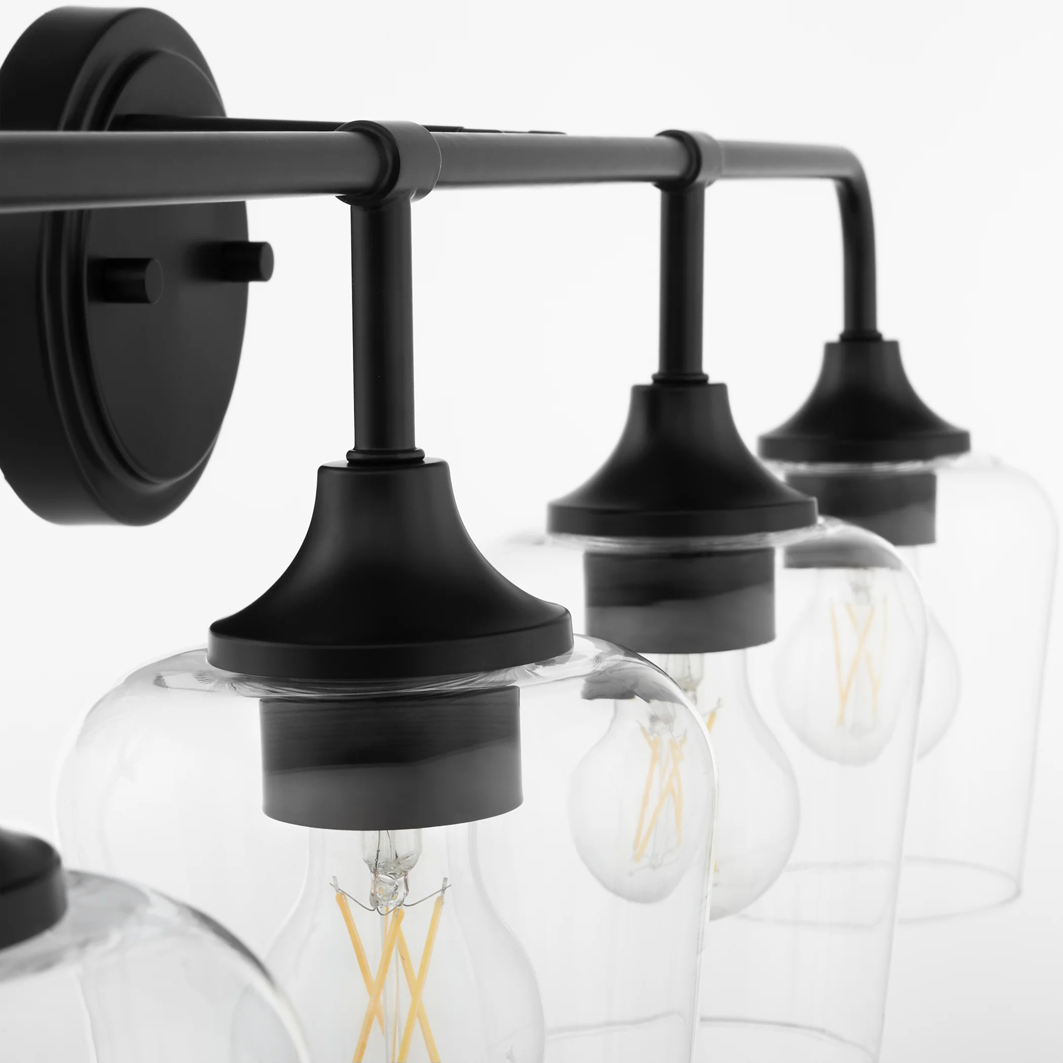 Raymond 4-light Bath Vanity Light Matte Black - Image 3