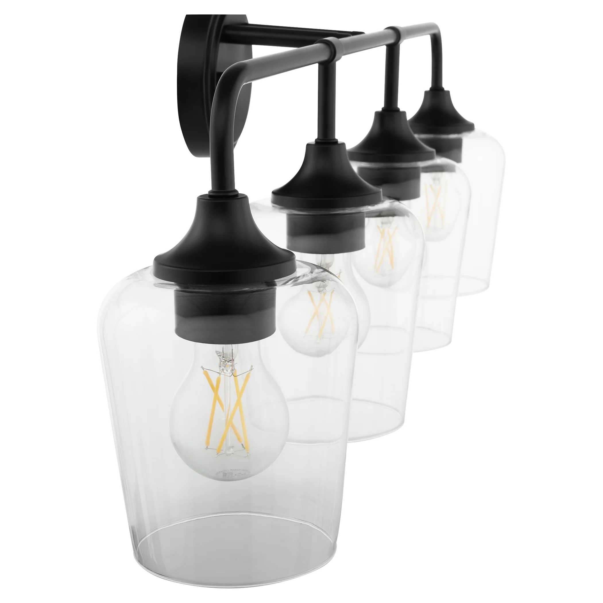 Raymond 4-light Bath Vanity Light Matte Black - Image 4