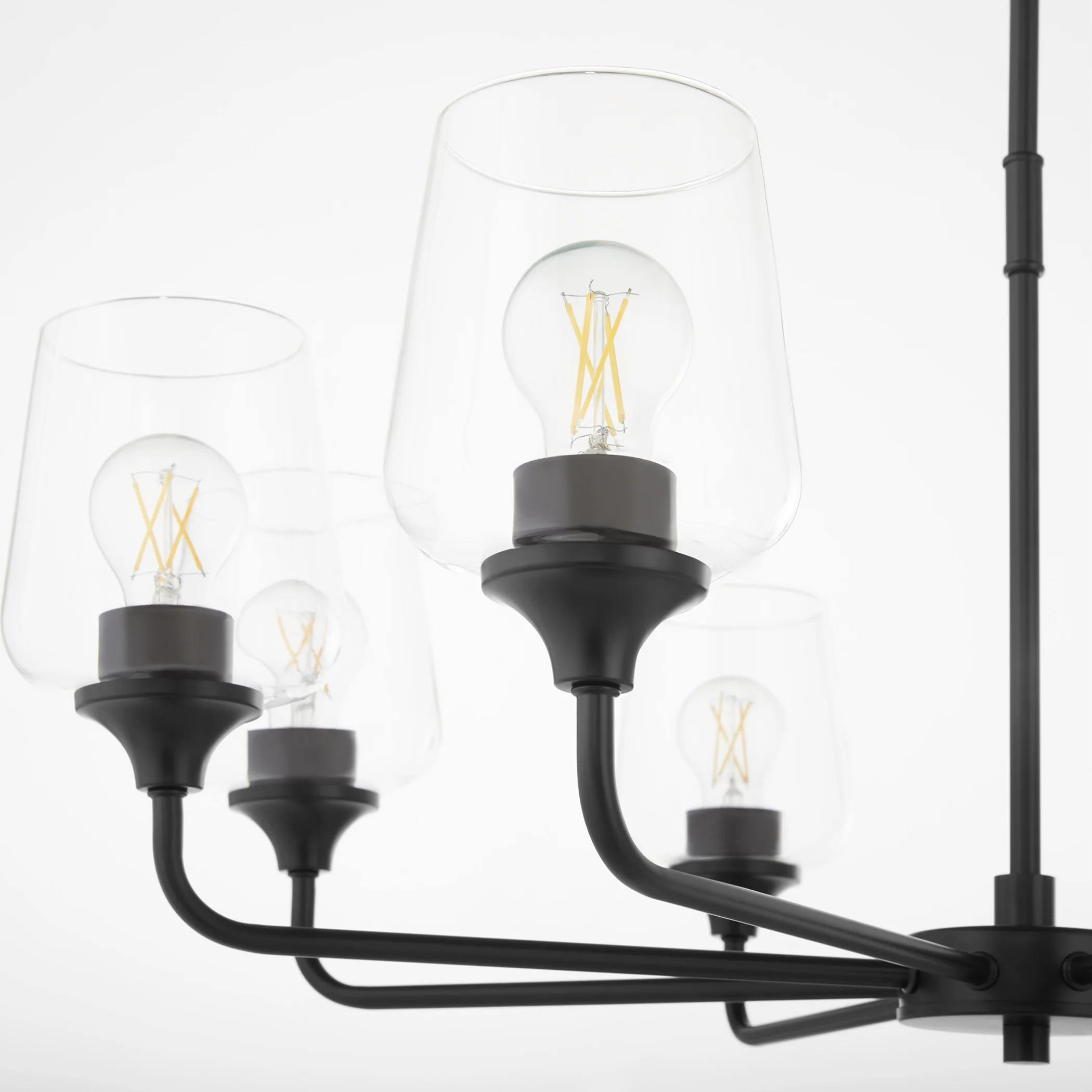 Raymond 8-light Chandelier Matte Black - Image 4