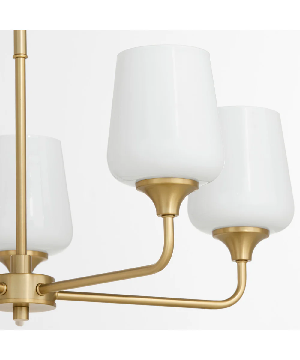 Raymond Chandelier Aged Brass - Image 3