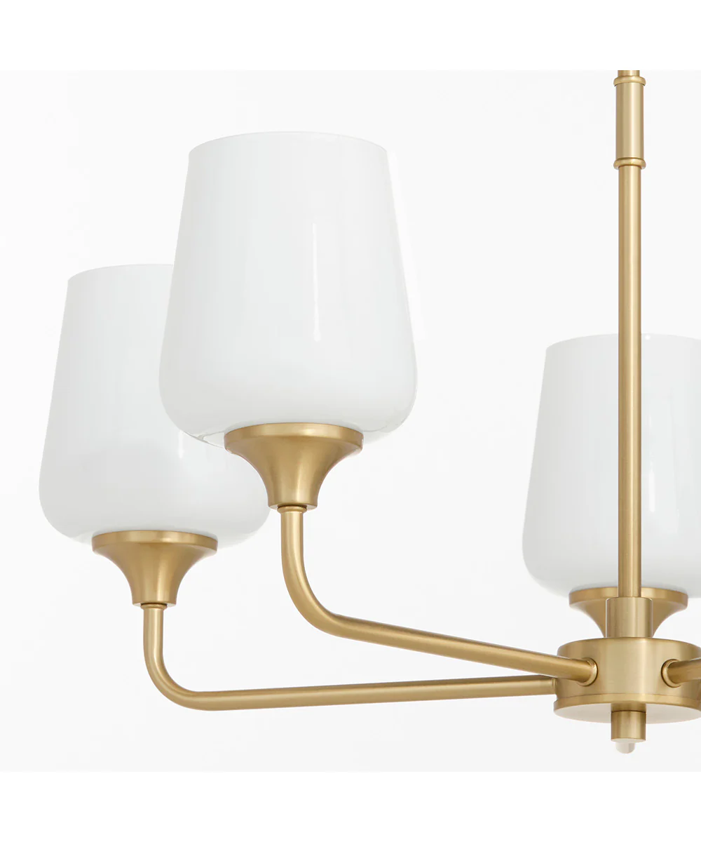 Raymond Chandelier Aged Brass - Image 4
