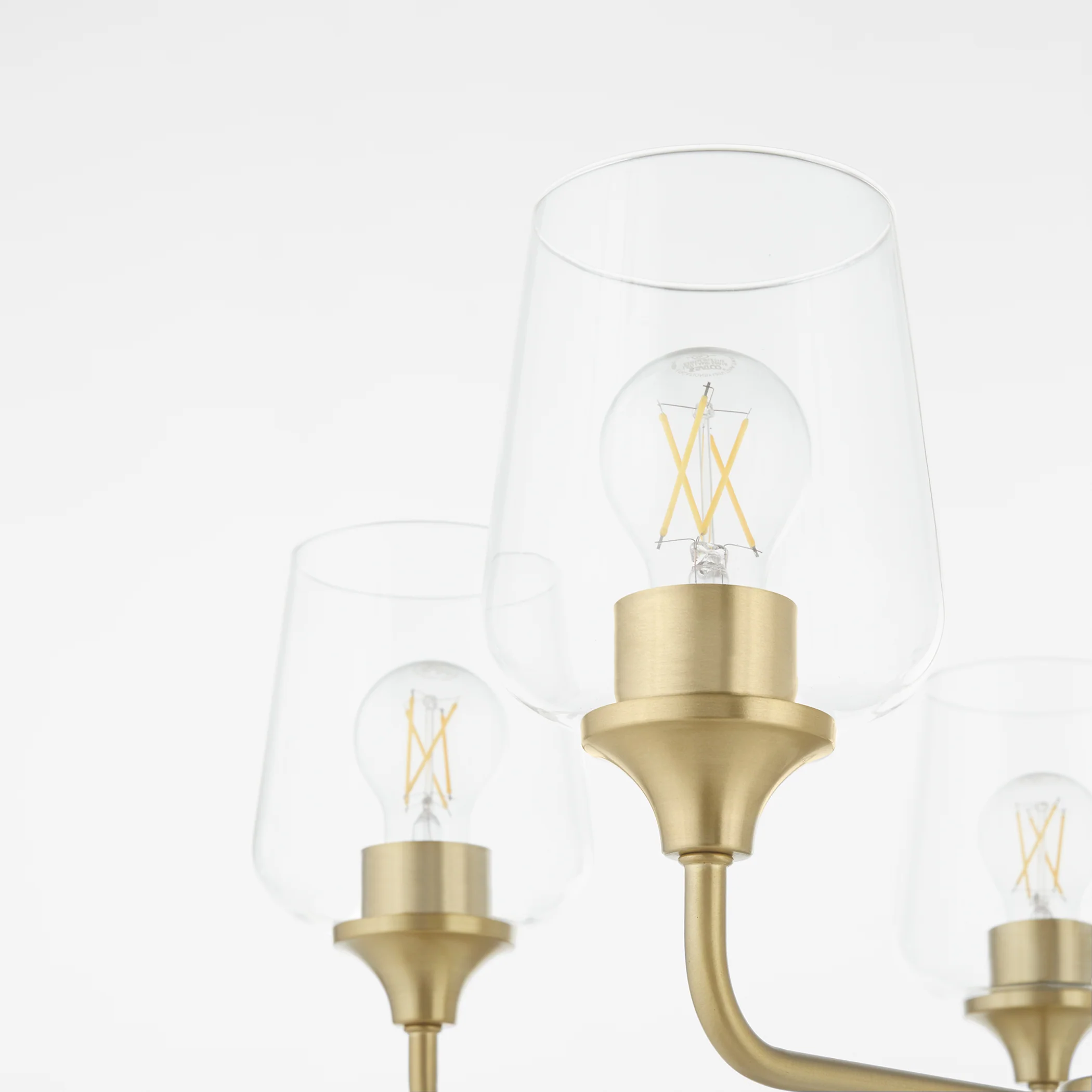 Raymond Chandelier Aged Brass - Image 3