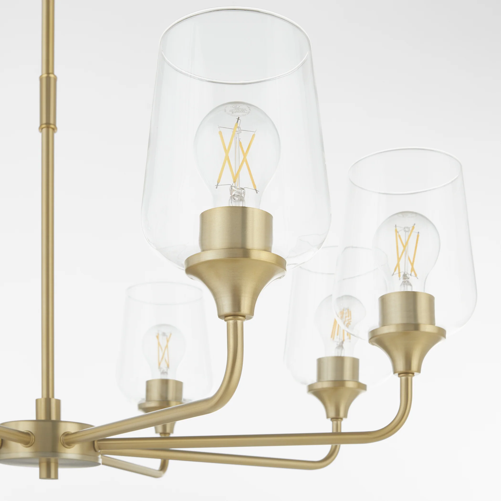 Raymond Chandelier Aged Brass - Image 3