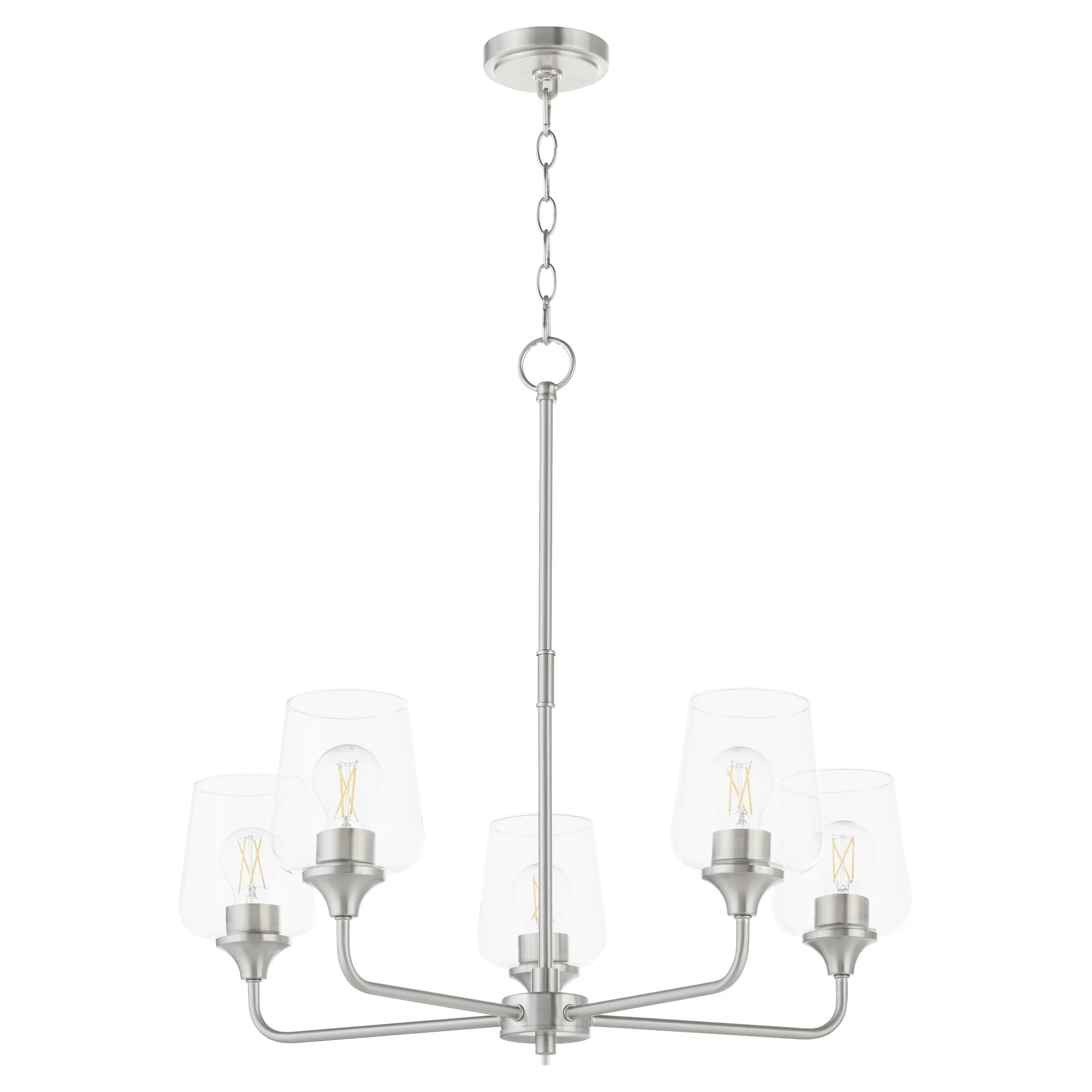 Raymond Chandelier Satin Nickel