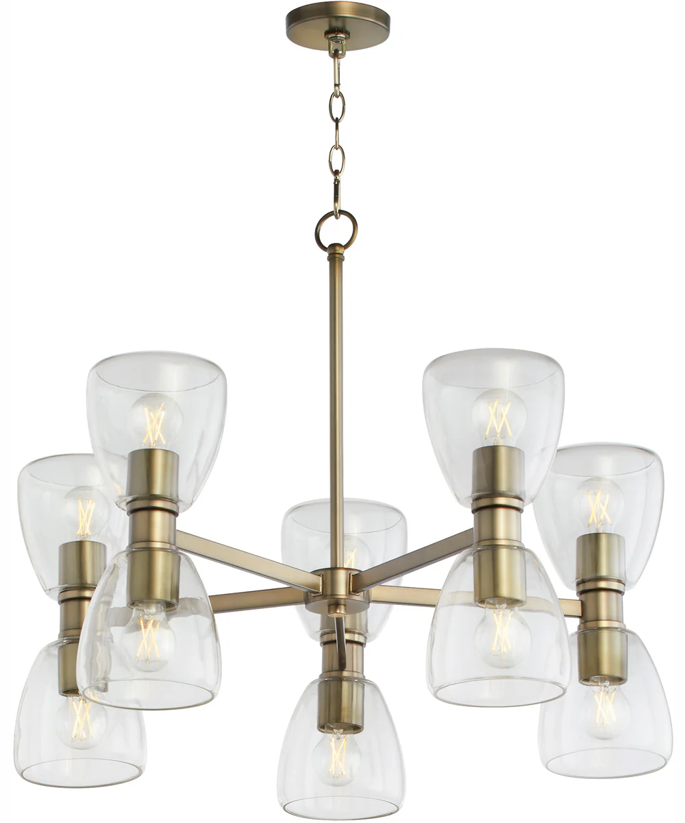 Relo 10-light Chandelier Dark Brass - Image 2