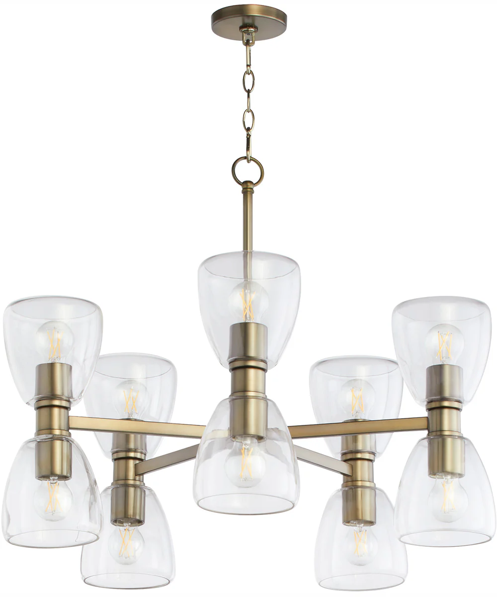 Relo 10-light Chandelier Dark Brass - Image 3