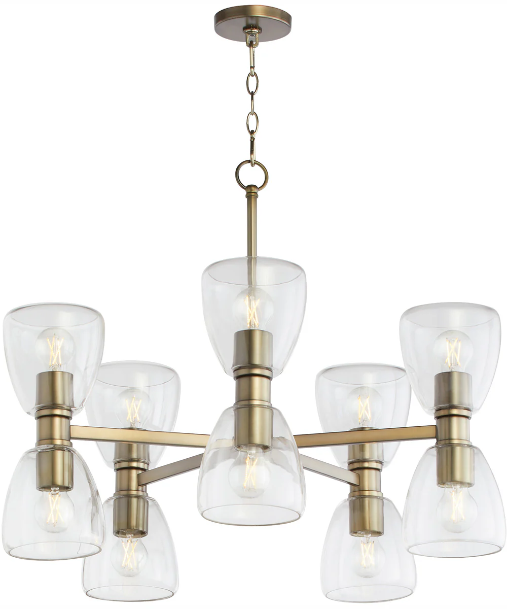Relo 10-light Chandelier Dark Brass - Image 4