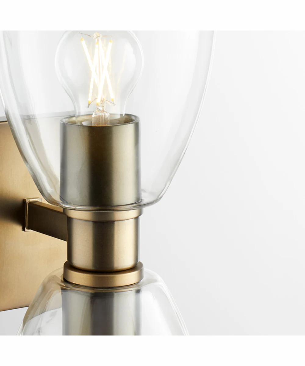 Relo 2-light Wall Mount Light Fixture Dark Brass - Image 3