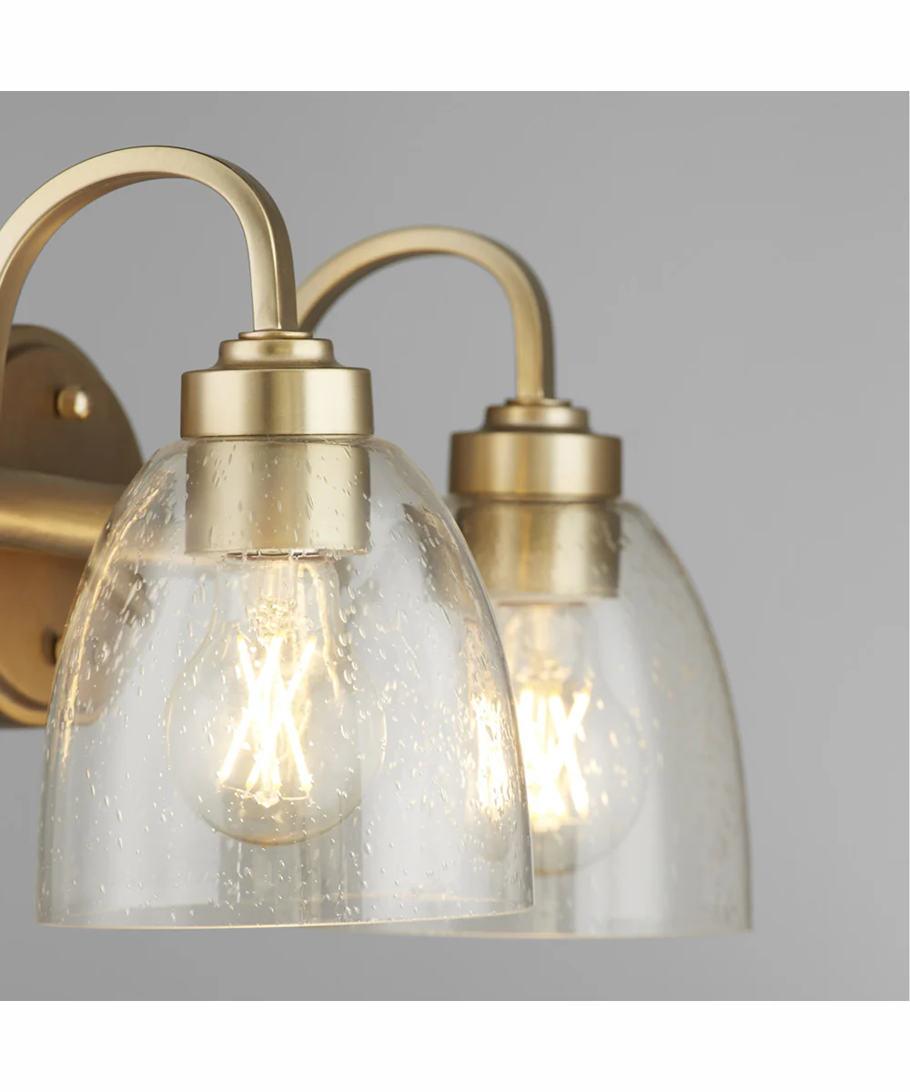 Reyes 2-light Bath Vanity Light Aged Brass - Image 3