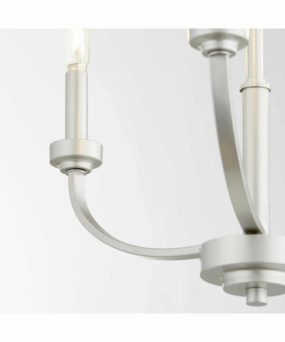Reyes 3-light Chandelier Classic Nickel - Image 3