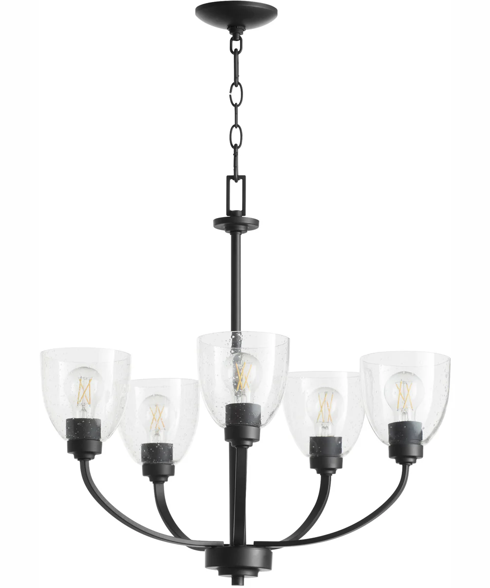 Reyes 5-light Chandelier Textured Black - Image 3