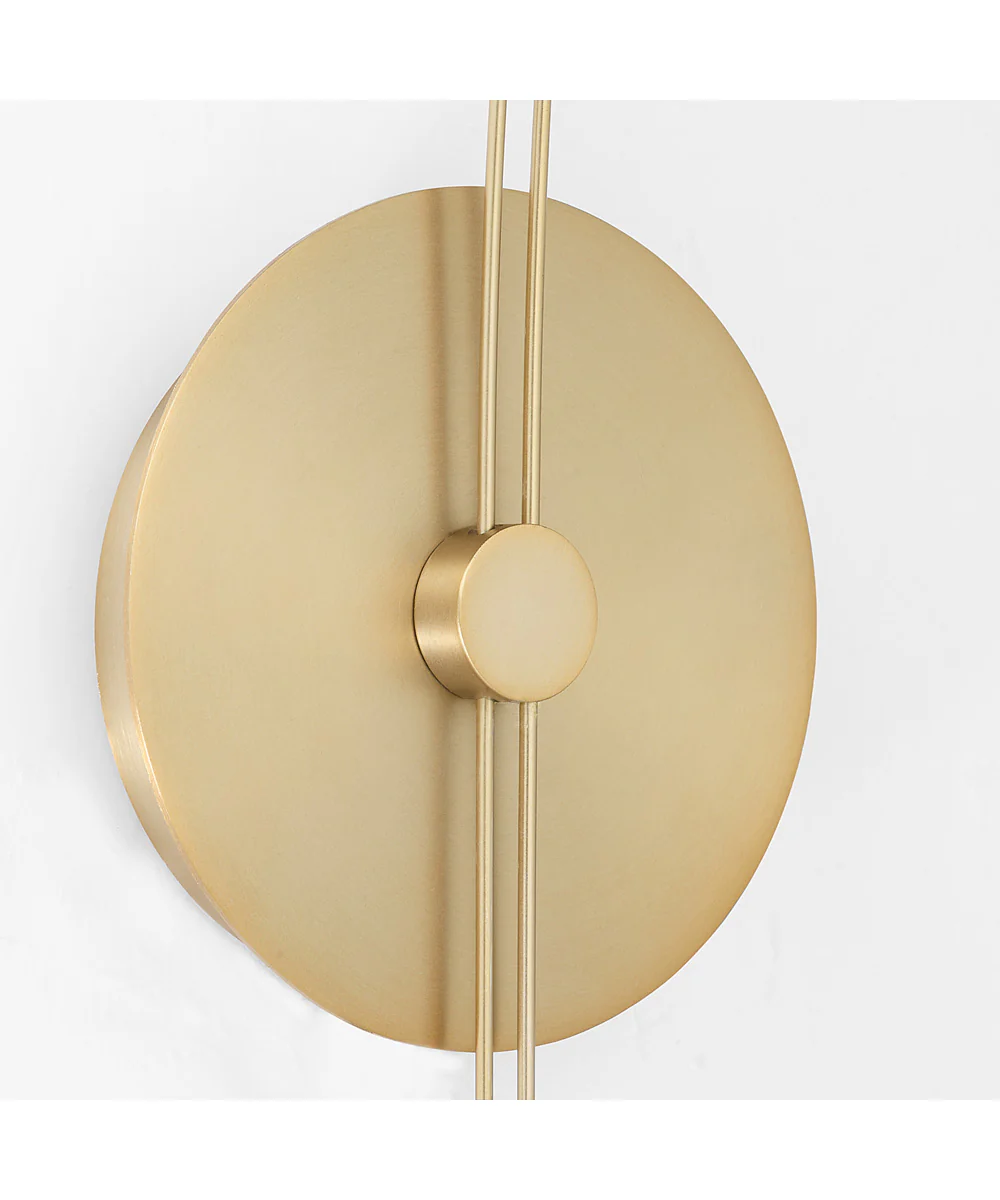Ricardo 1-light Wall Mount Light Fixture Aged Brass - Image 6