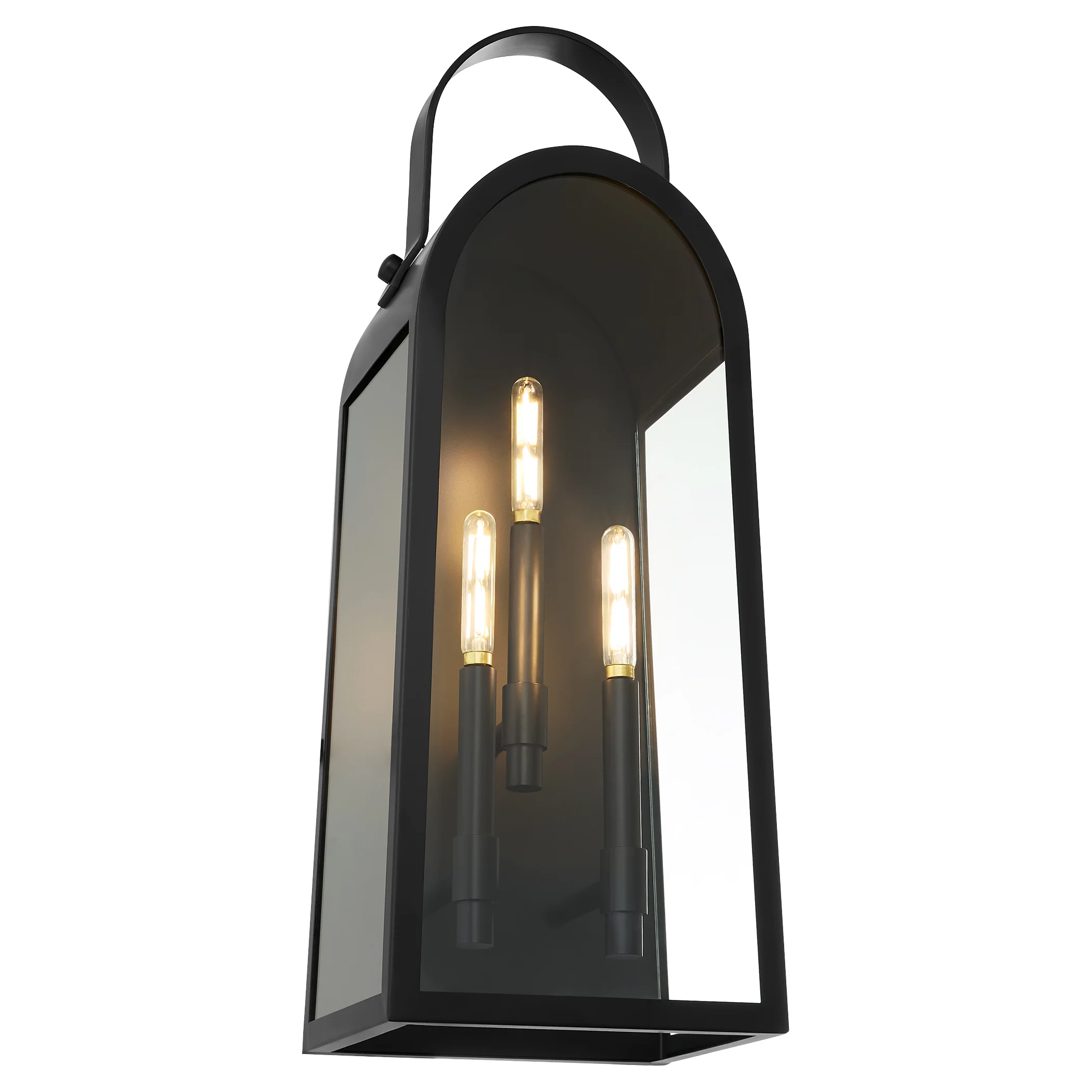 Rossi 3-light Wall Mount Light Fixture Matte Black - Image 2