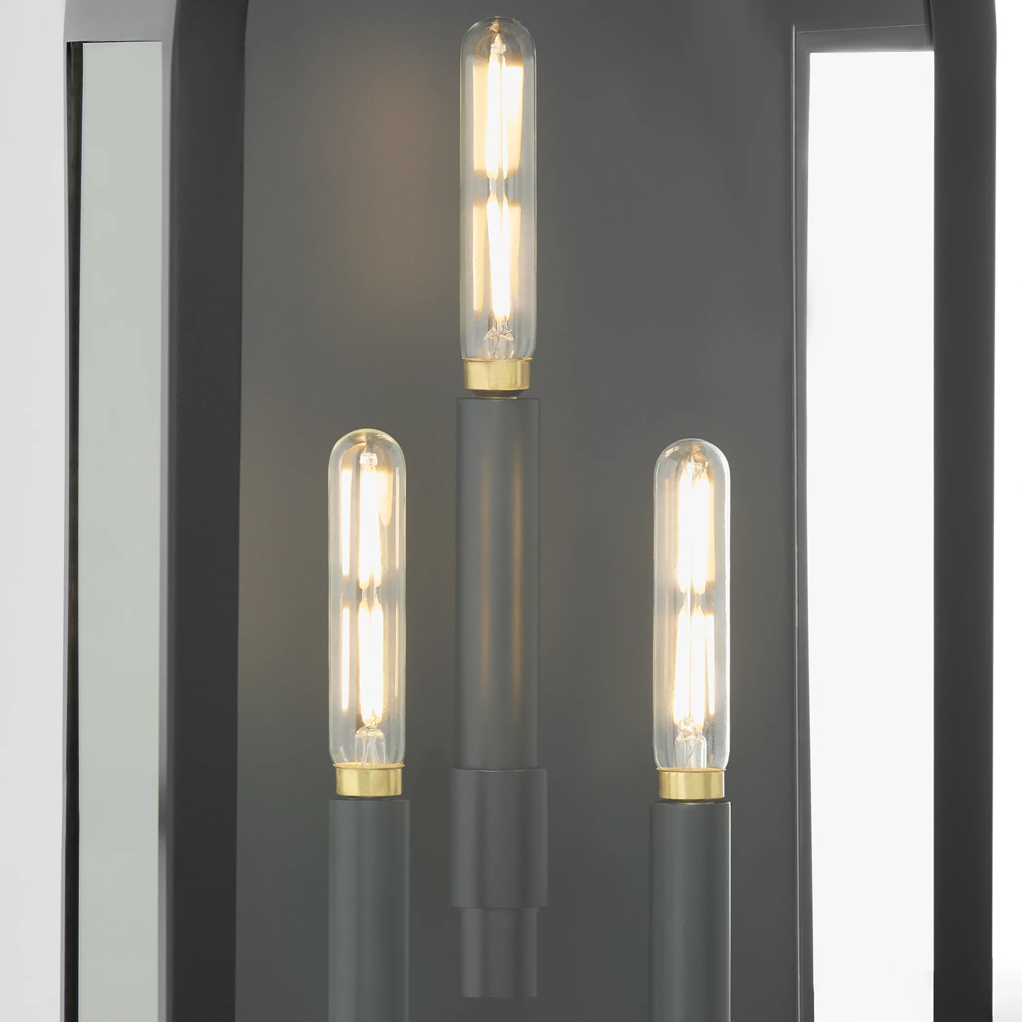 Rossi 3-light Wall Mount Light Fixture Matte Black - Image 3