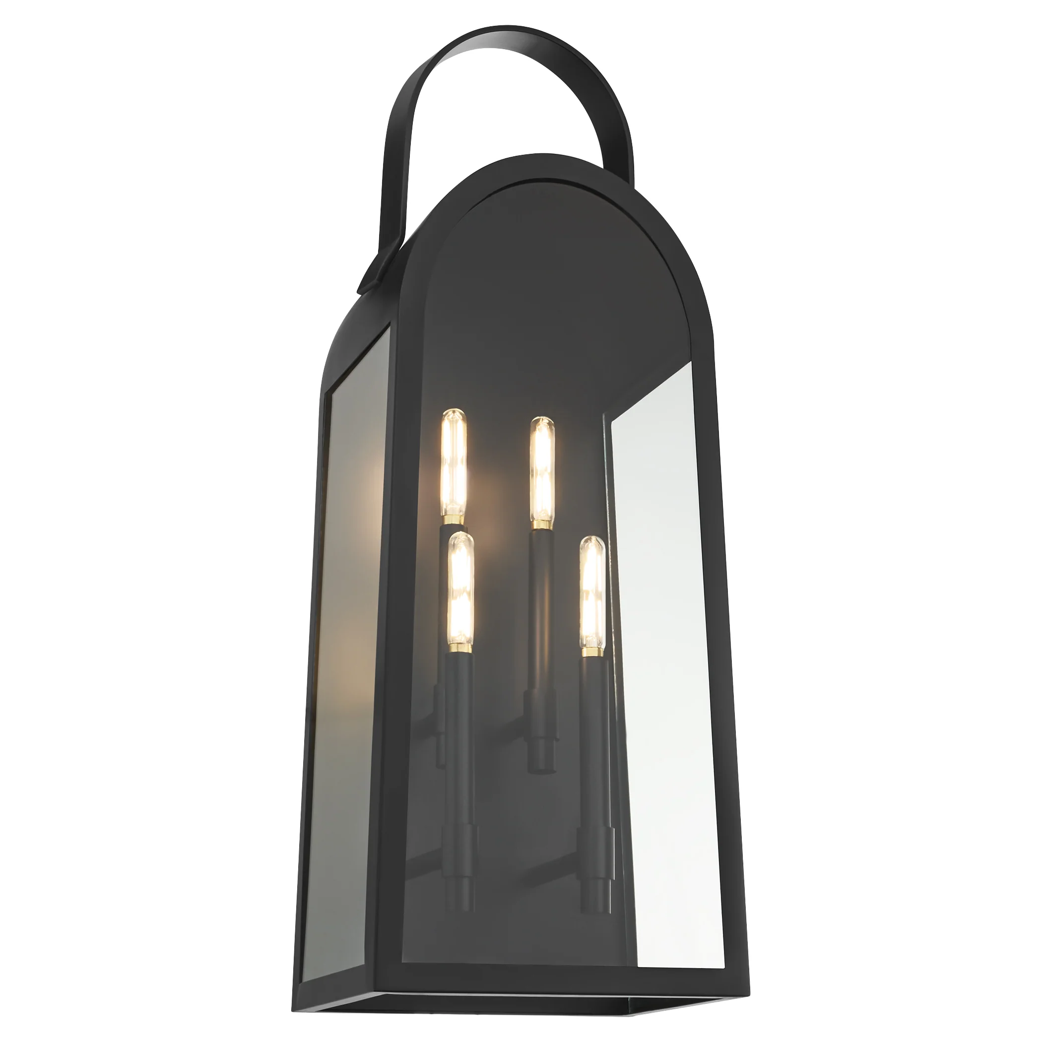 Rossi 4-light Wall Mount Light Fixture Matte Black - Image 2