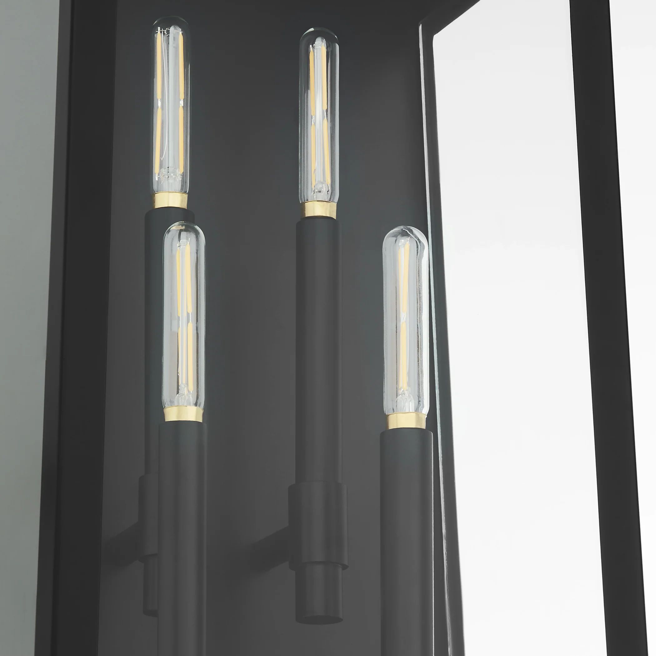 Rossi 4-light Wall Mount Light Fixture Matte Black - Image 3
