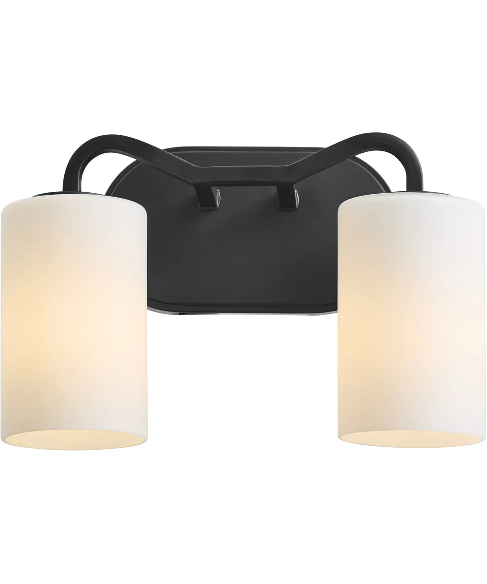 Rutherford 2-light Bath Vanity Light Matte Black - Image 2