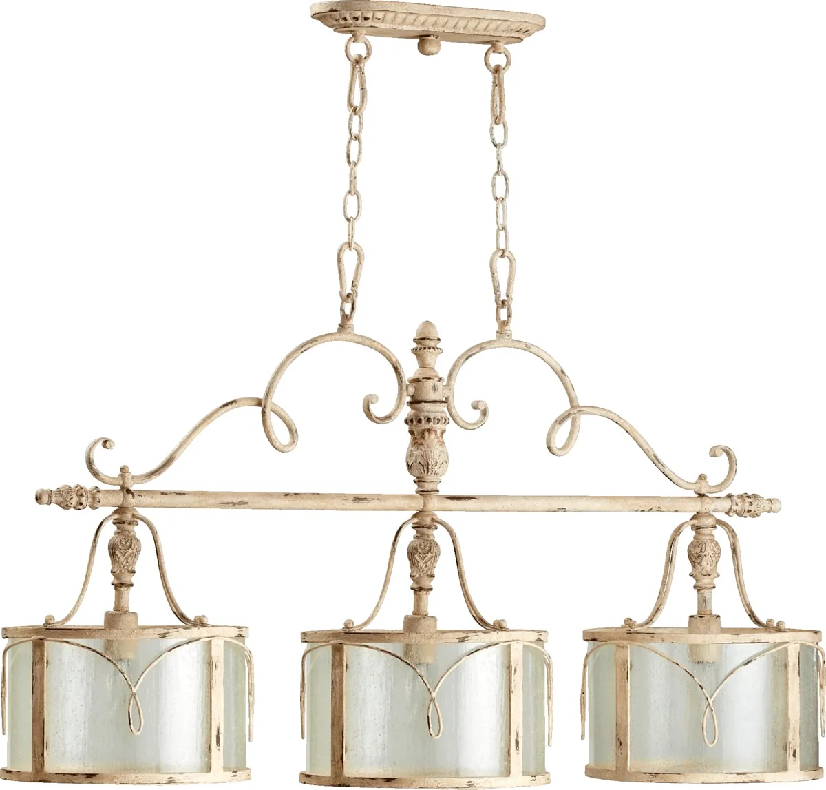 Salento 3-light Kitchen Island Light Persian White