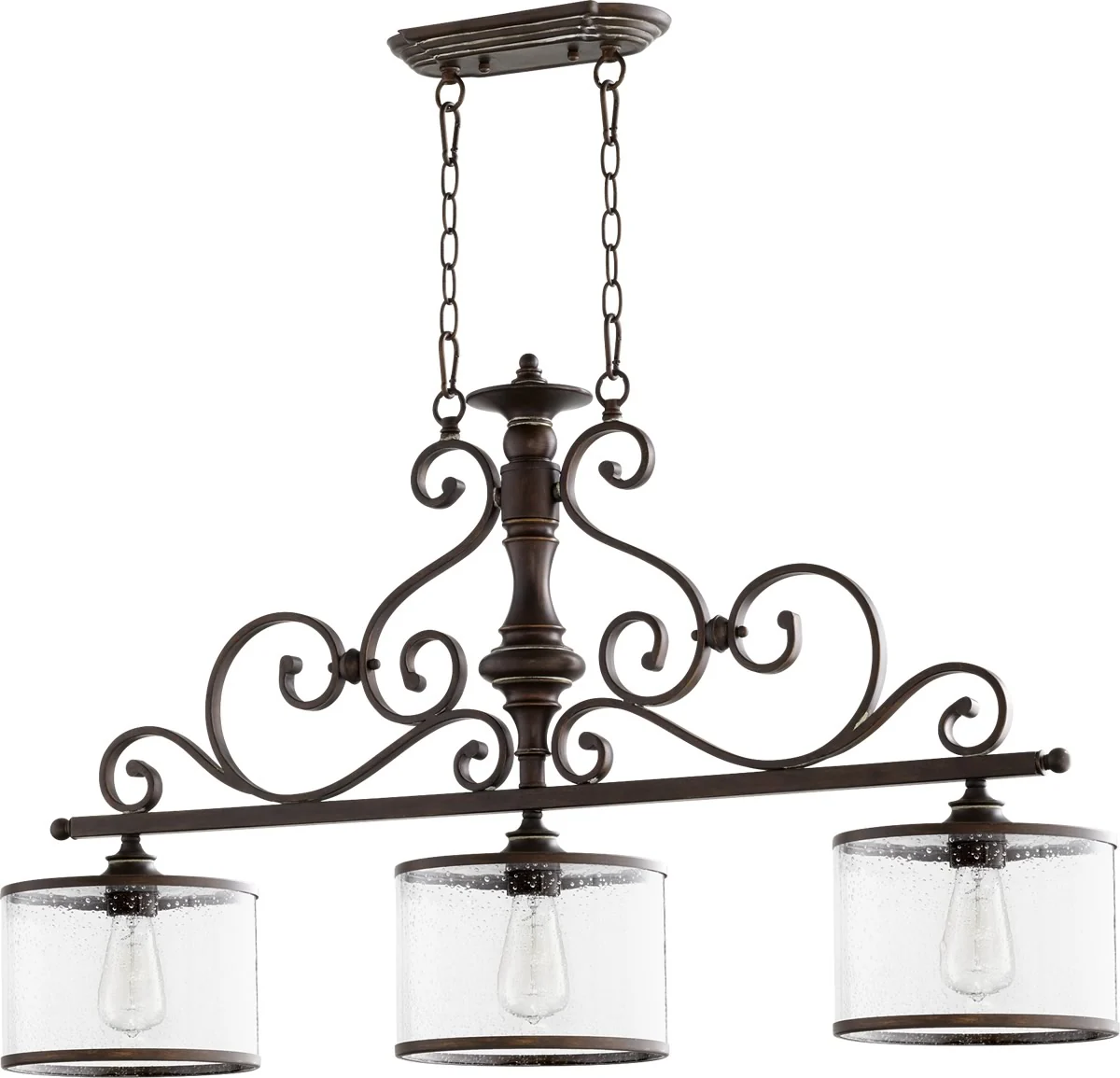 San Miguel 3-light Kitchen Island Light Vintage Copper