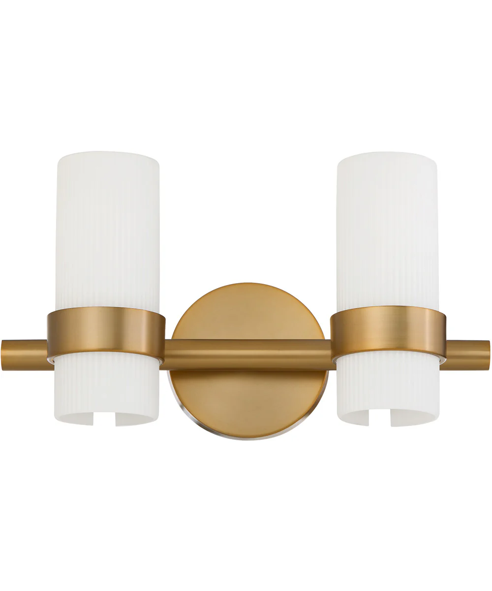 Sojourn 2-light Bath Vanity Light Brushed Brass