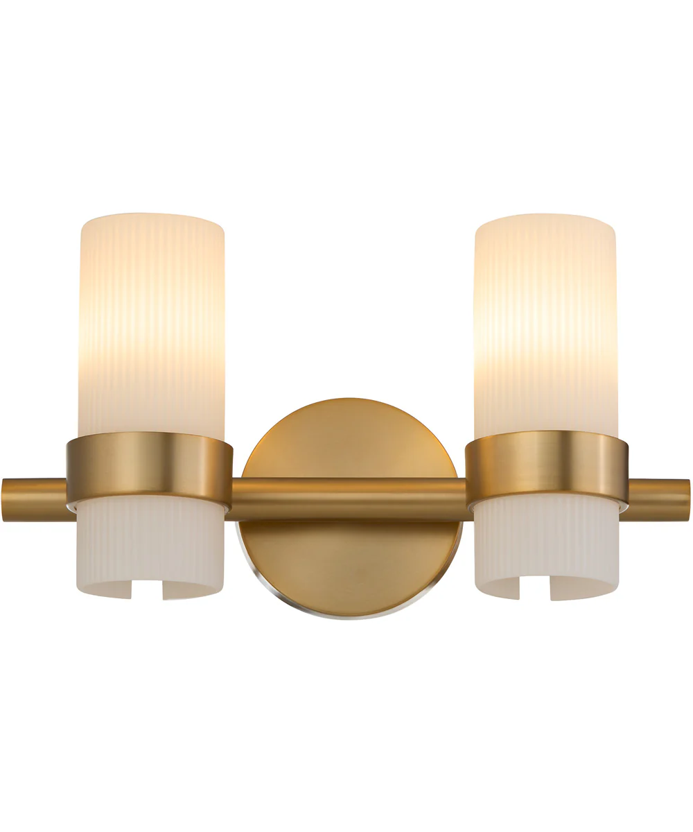 Sojourn 2-light Bath Vanity Light Brushed Brass - Image 2
