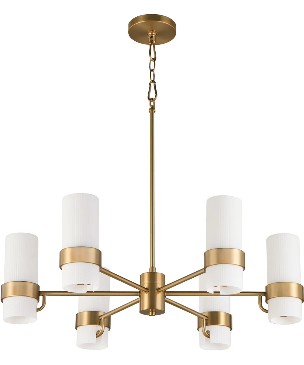 Sojourn 6-light Chandelier Brushed Brass