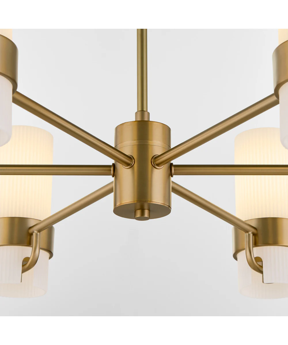 Sojourn 6-light Chandelier Brushed Brass - Image 4