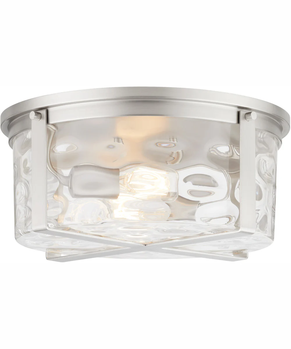 Steinway 2-light Ceiling Flush Mount Satin Nickel - Image 2