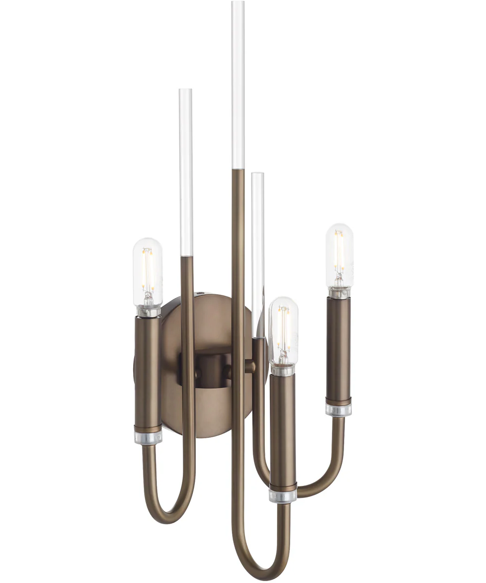 SUMMIT 3-light Wall Mount Light Fixture Dark Brass - Image 2
