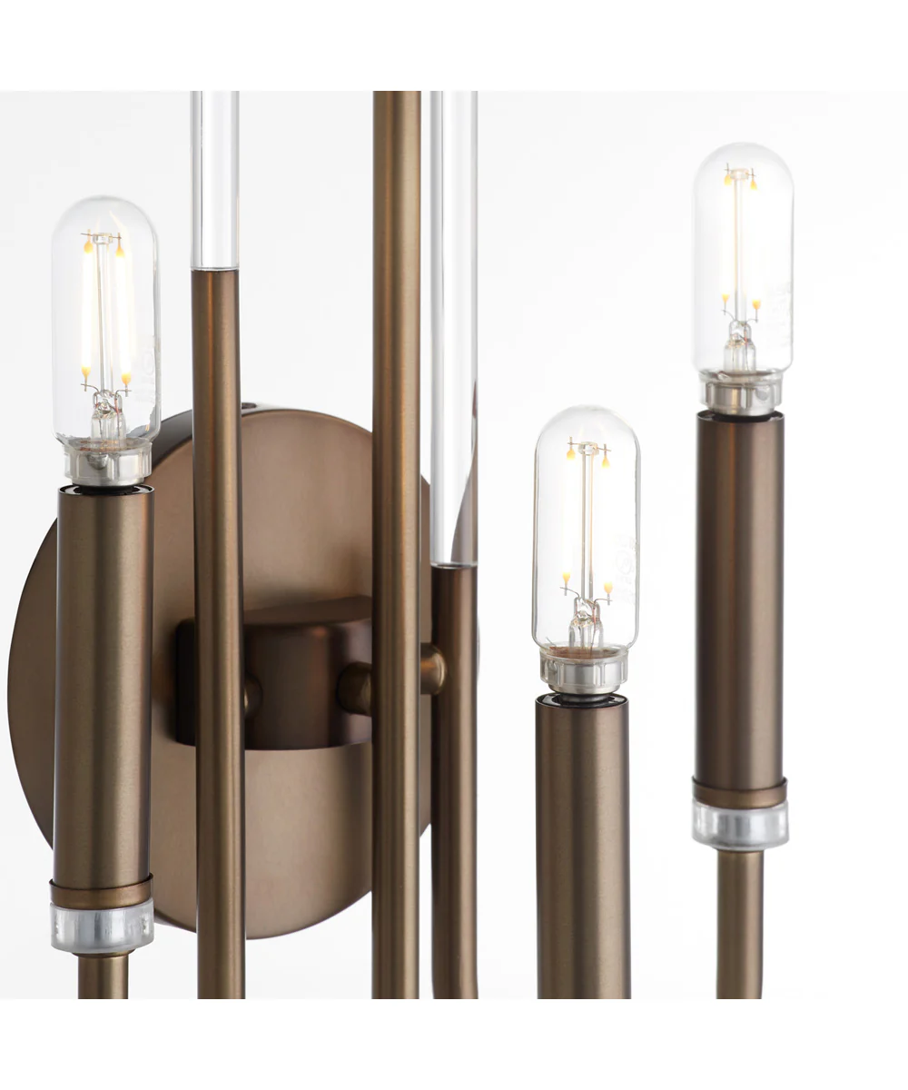 SUMMIT 3-light Wall Mount Light Fixture Dark Brass - Image 3