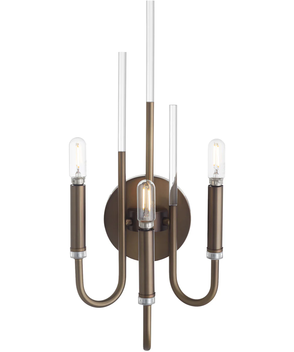 SUMMIT 3-light Wall Mount Light Fixture Dark Brass - Image 4