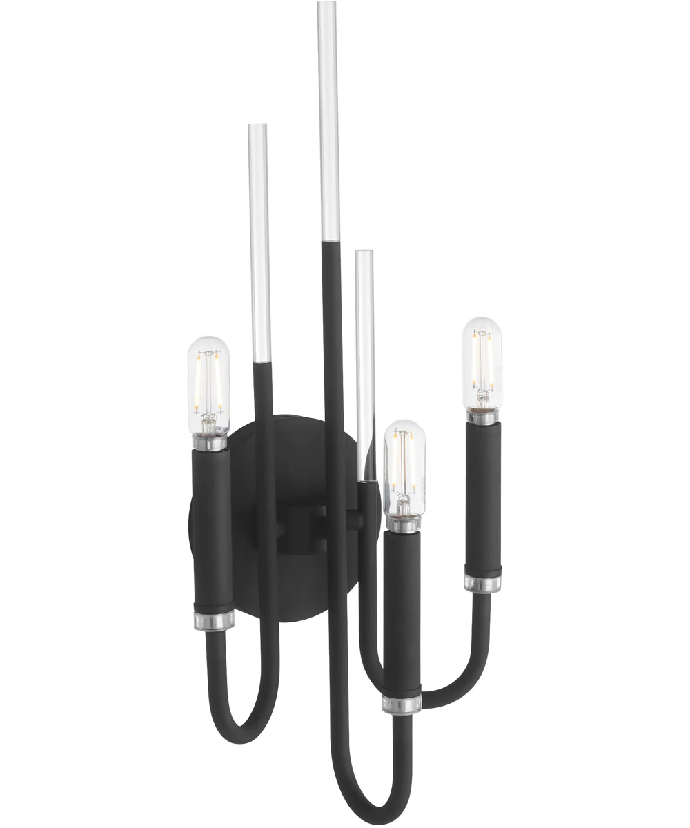 SUMMIT 3-light Wall Mount Light Fixture Textured Black - Image 2