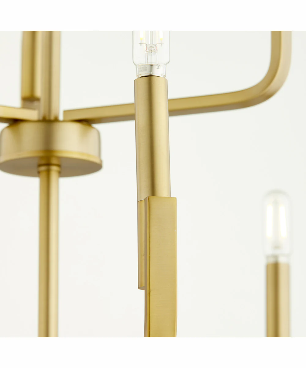 Tempo 9-light Chandelier Aged Brass - Image 4