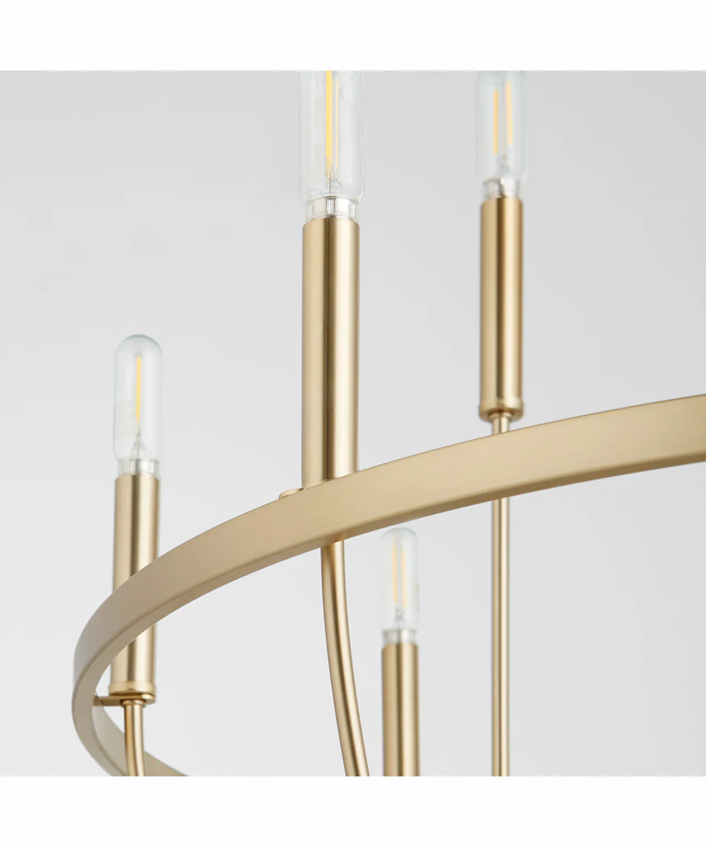 Tribute 12-light Chandelier Aged Brass - Image 4