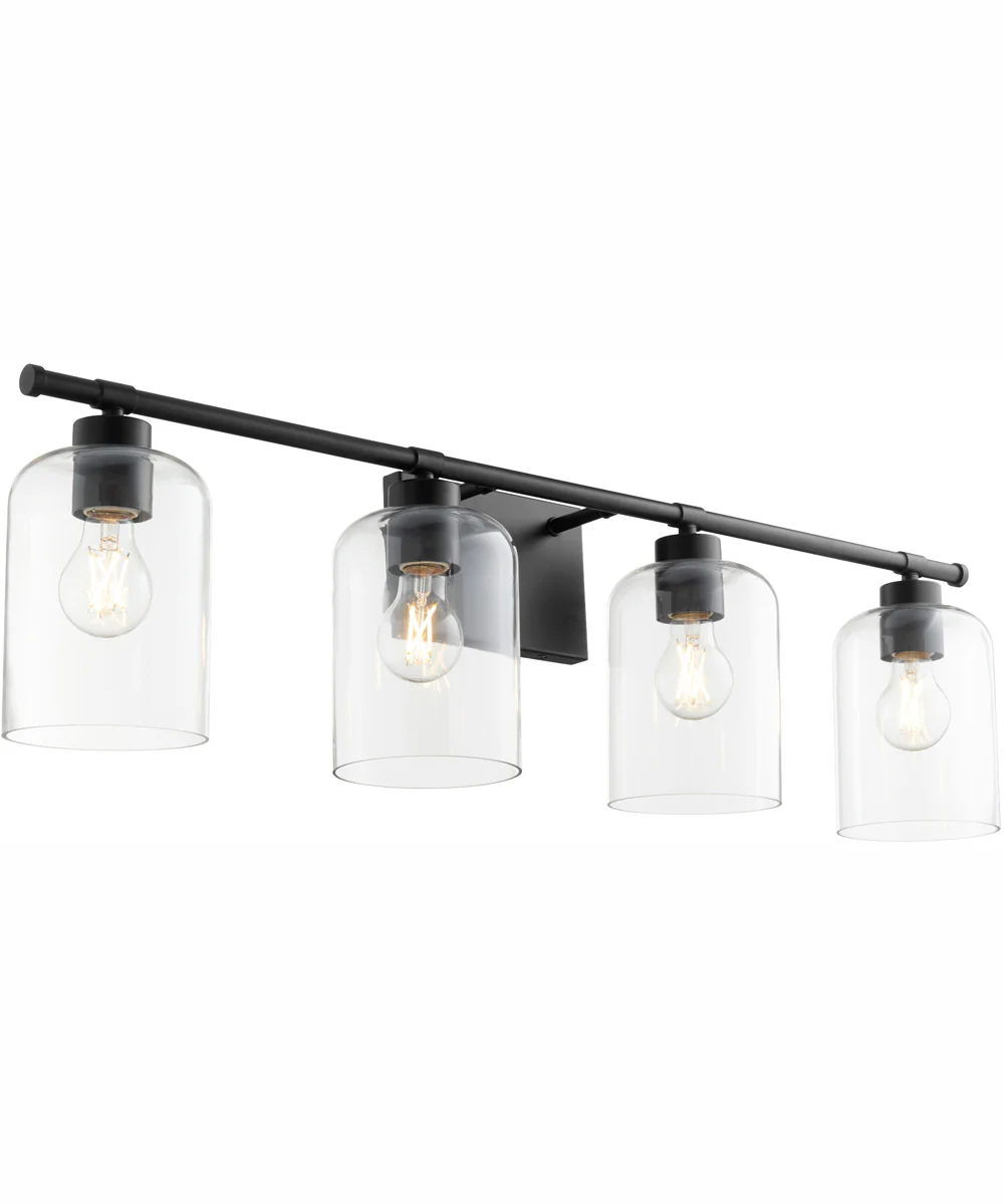 Tribute 4-light Bath Vanity Light Matte Black - Image 2