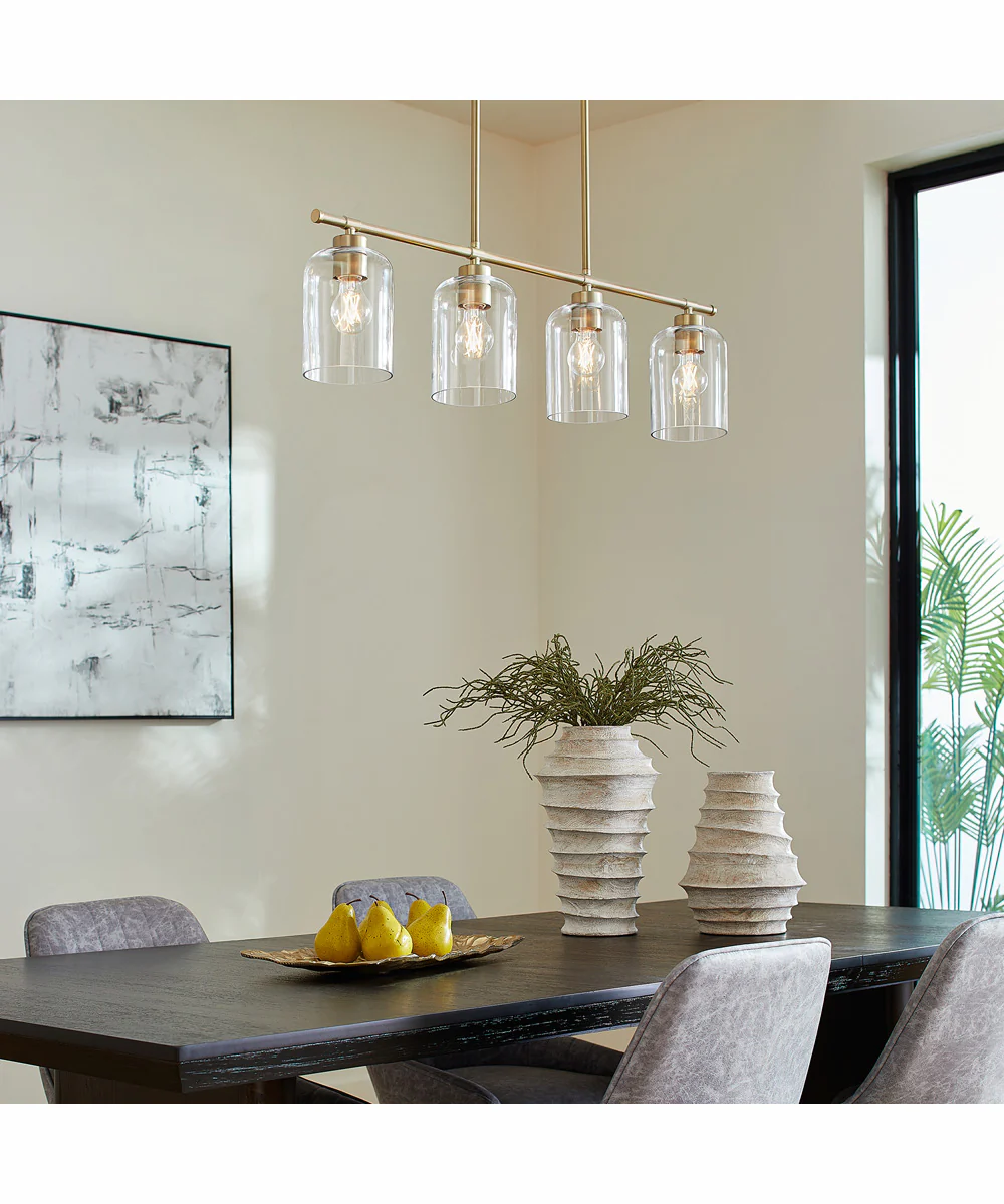 Tribute 4-light Chandelier Aged Brass - Image 7
