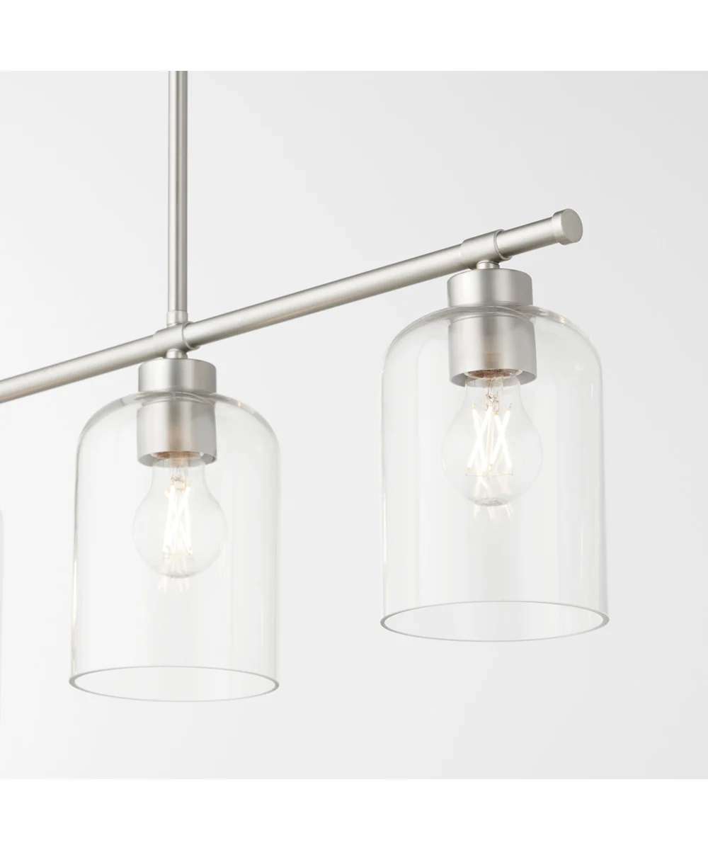 Tribute 4-light Chandelier Satin Nickel - Image 4