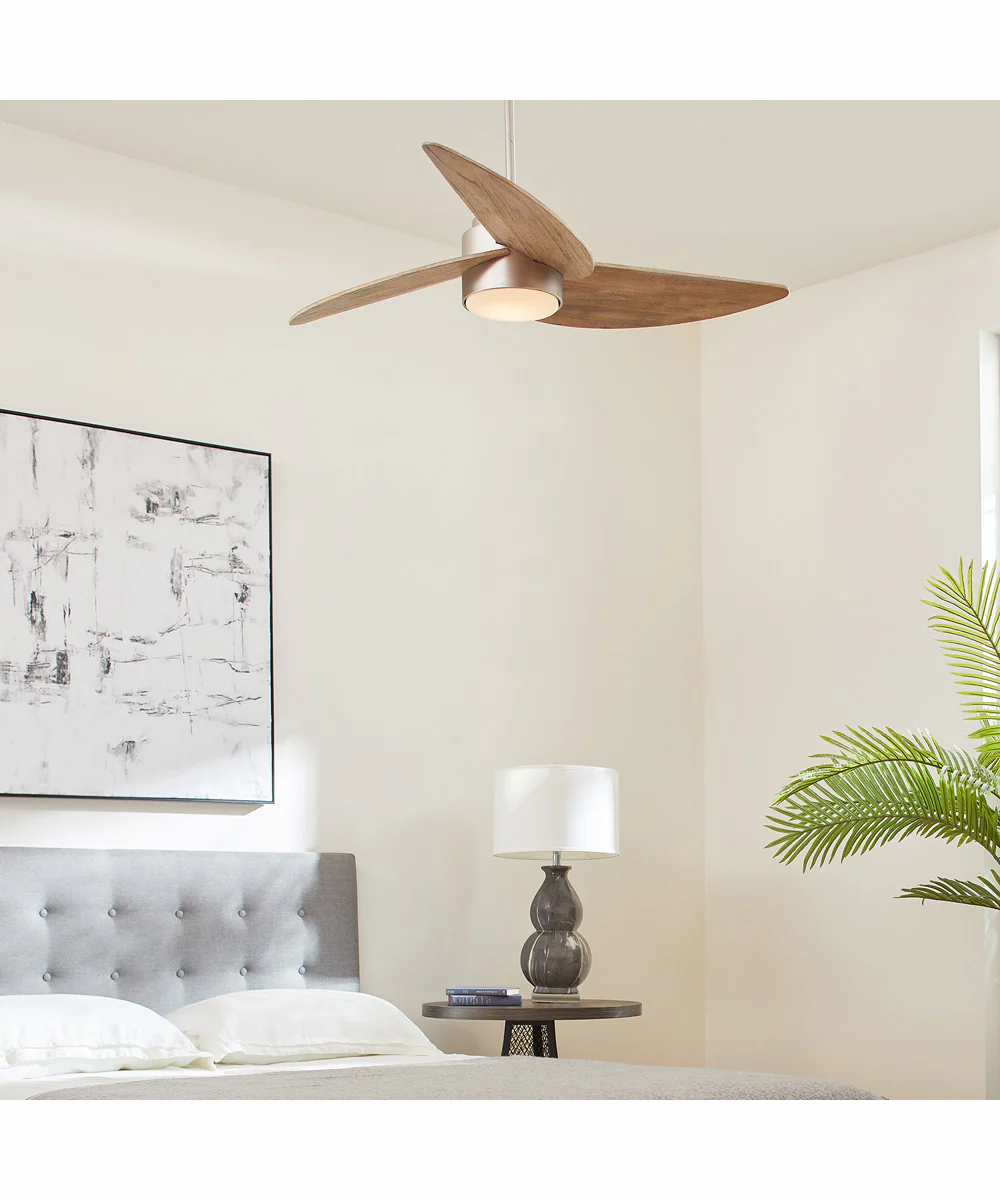 Trinity 1-light LED Ceiling Fan Satin Nickel - Image 3